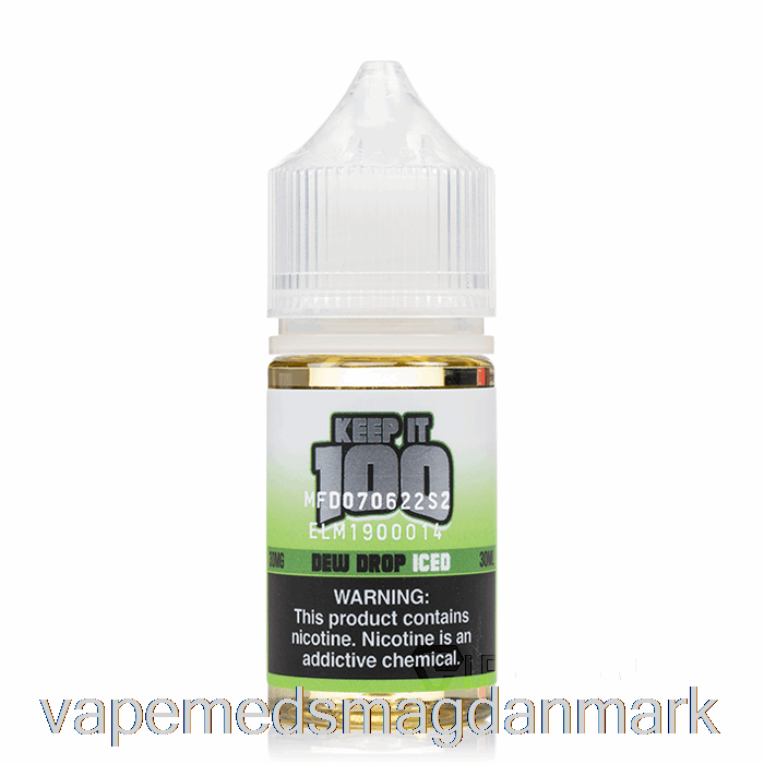 Engangs Vape Danmark Dew Drop Iced - Se Det 100 Salt - 30ml 30mg